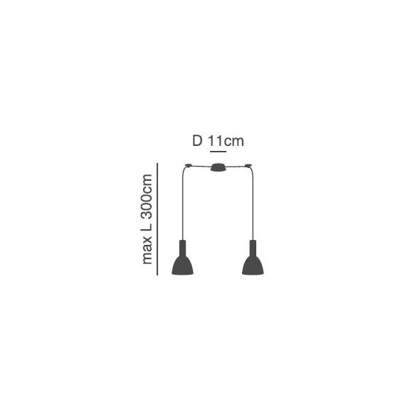 Se21-nm-4-nm2-ms2 Adept Tube Nickel Matt Pendant Black Metal Shade+