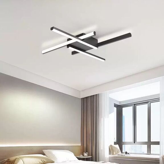Se led 90 Affilato Ceiling Black 30w 3cct 90x90x5cm Ip20 220v 2 Years Warranty