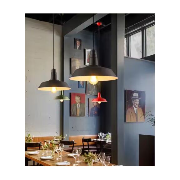 Se21-bl-35 Space Pendant Lamp Black e27 35x100cm Ip20 220v 2 Years Warranty