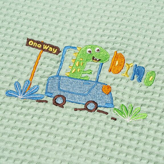ΚΟΥΒΕΡΤΑ ΠΙΚΕ ΚΟΥΝΙΑΣ 110X140 ADAM HOME  DINO GREEN