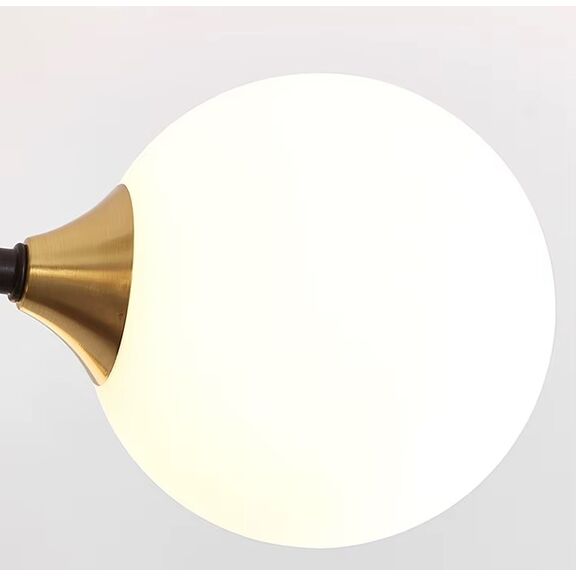 Se21-ha-6 Haruto Black and Gold Pendant Opal 83x55cm E27*6 Max60w Ip20 2 Years Warranty