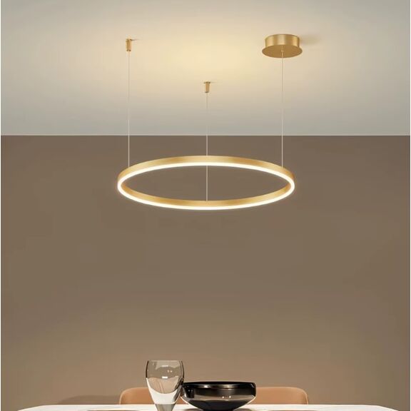 Se led 60 Kanko Pendant Gold 28w 3cct 60x100cm Ip20 2 Years Warranty