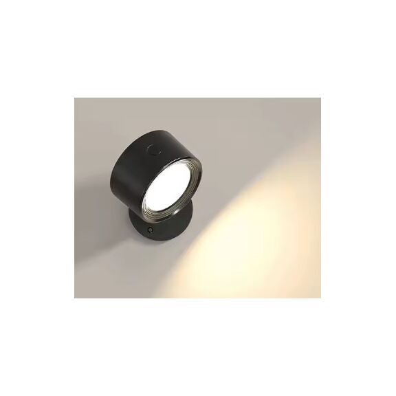Se led 4 Mizu Black Wall Battery led Lamp Recharcheable 8x4,5cm 3,5w 2000mah 3cct Charging Time
