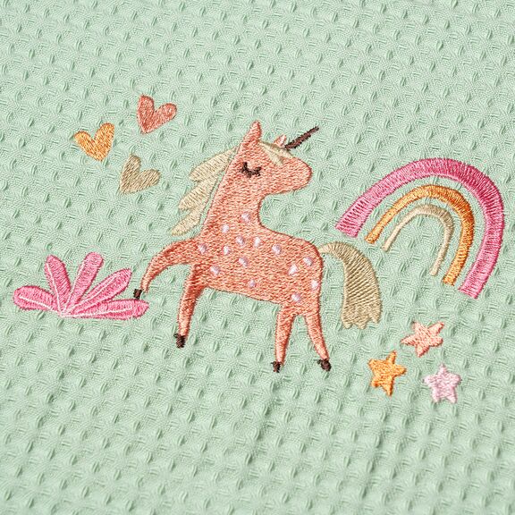 ΚΟΥΒΕΡΤΑ ΠΙΚΕ ΚΟΥΝΙΑΣ 110X140 ADAM HOME UNICORN GREEN