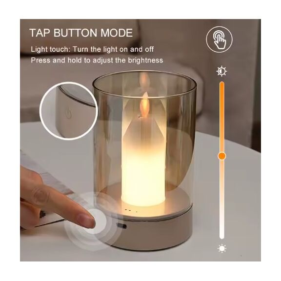 Se led 13 Yuri Black Table Battery Lamp led Rechargeable 8,5x13cm 3w 3000k Charging Time : 4 ho