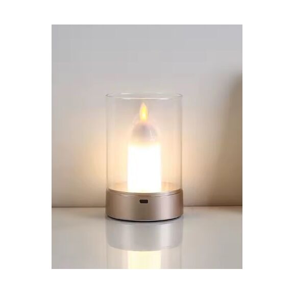 Se led 13 Yuri Black Table Battery Lamp led Rechargeable 8,5x13cm 3w 3000k Charging Time : 4 ho