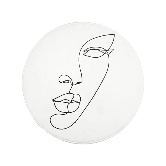 Estia Ταπετο Μπανιου Line art Αντιολισθητικο 80x80cm Λευκο