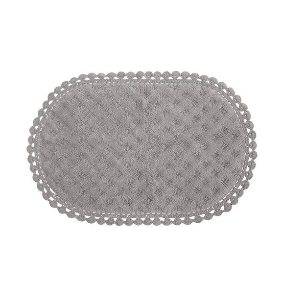 Ταπέτο Μπάνιου 55x85 nef-nef touch grey 100% Βαμβάκι