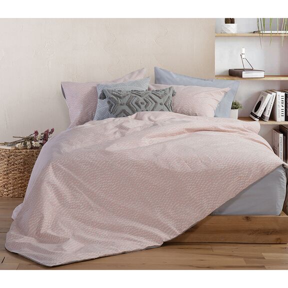Σετ Σεντόνια Υπέρδιπλα 4τμχ 240x270 nef-nef smart line candy rose 100% Βαμβάκι 144tc