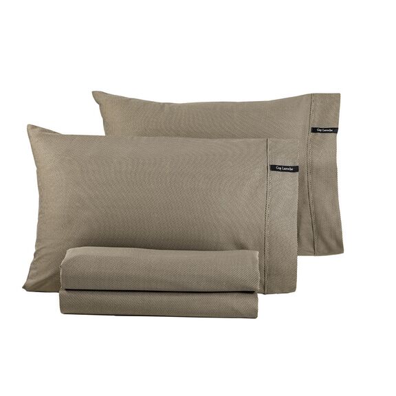 Ζεύγος Μαξιλαροθήκες 50x70cm cotton satin guy laroche minimal - wenge 1117092223018