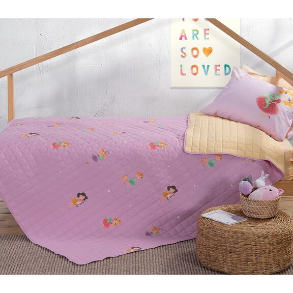 Παιδικό Κουβερλί 180x240 nef-nef sweet little girls pink 100% microfiber
