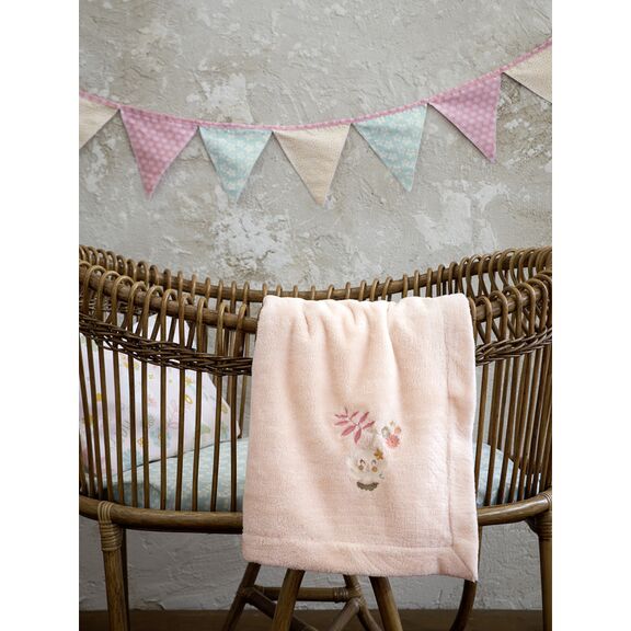 Βρέφικη Κουβέρτα Λίκνου 80x110cm Πολυεστέρας nima home happy monkey 31374