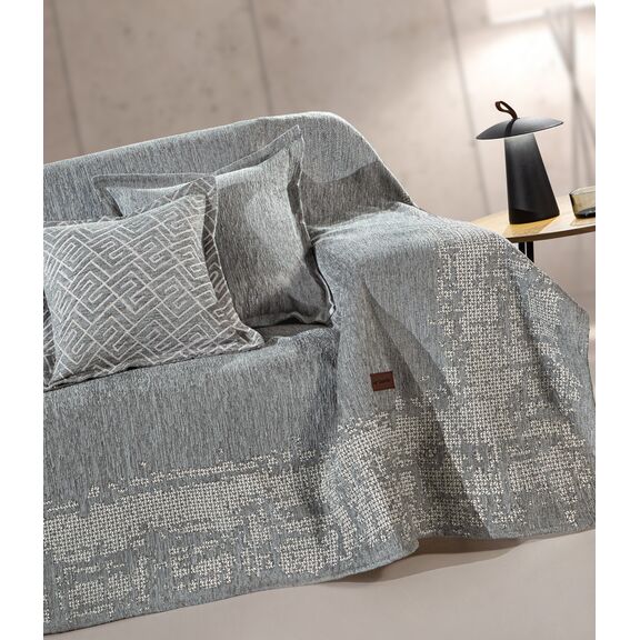 Ριχτάρι Καναπέ Perth Anthracite (Πολυθρόνα) 180x150 guy Laroche  37% Cotton-21%polyester-42% Acrylic