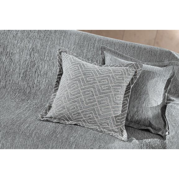 Ριχτάρι Καναπέ Perth Anthracite (Τετραθέσιος) 180x350 guy Laroche  37% Cotton-21%polyester-42% Acrylic