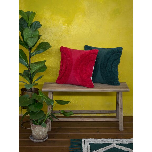 Διακοσμητικό Μαξιλάρι 45x45 - Hanna Dark Green