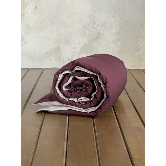 Παπλωματοθήκη Γίγας Colors - oat Beige / Deep Bordeaux
