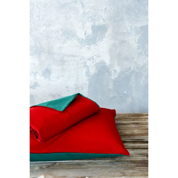 Σετ Παπλωματοθήκη Υπέρδιπλη Abalone - red / Green