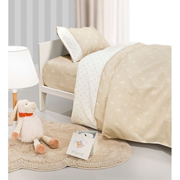 Σετ Σεντόνια 3τμχ. Heaven Natural 165x250 guy Laroche Natural 100% Βαμβάκι