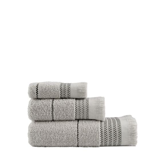 Σετ Πετσέτες (30x50 + 50x90 + 70x140) Plush - Gray