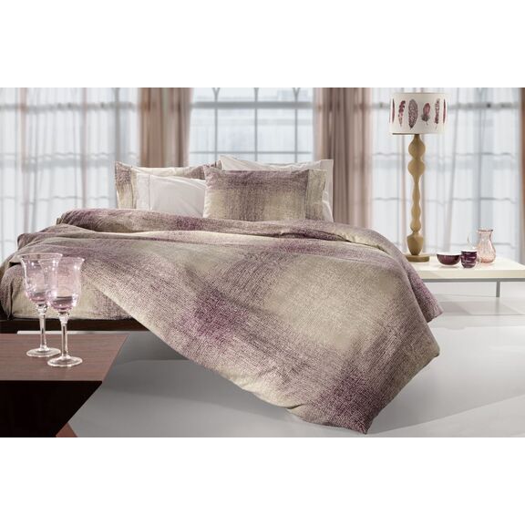 Σετ 3τμχ. Σεντόνια Joel Aubergine Flannel 170x265 guy Laroche Lilac 100% Cotton Flannel