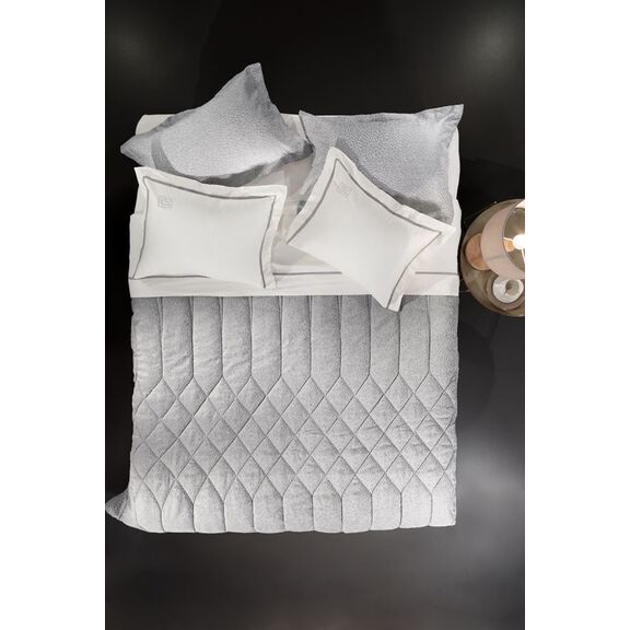 Παπλωμα Report Silver 220x240 guy Laroche Silver 100% Satin Jacquard