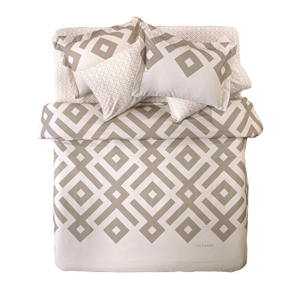 Παπλωματοθήκη Elements Natural 225x245 Suede guy Laroche Ecru top Μicrosuede / Bottom Βαμβάκι