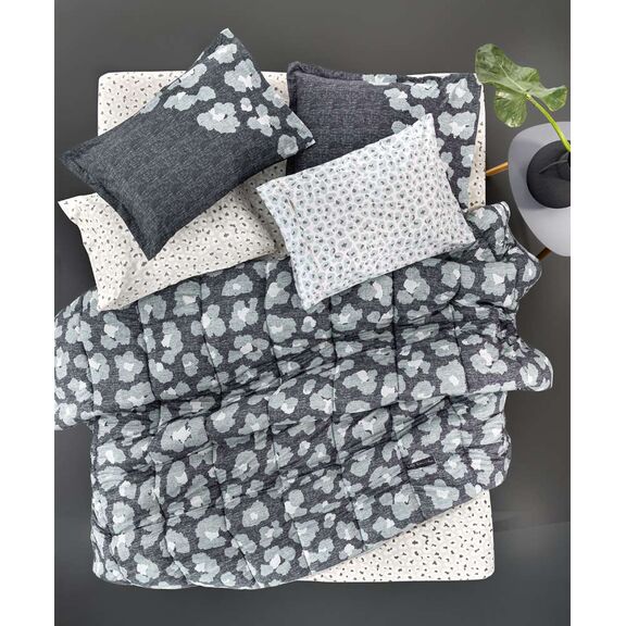 Παπλωματοθήκη Freya Azul 225x245 guy Laroche Grey top Μicrosuede - Bottom Cotton