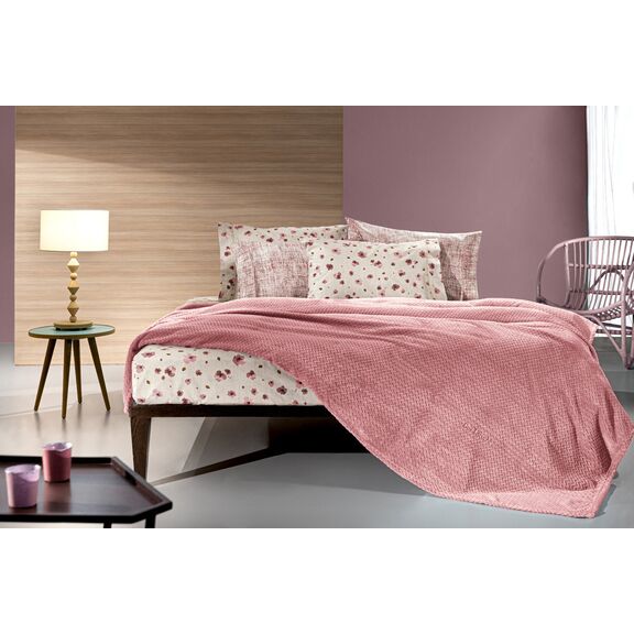 Κουβέρτα Rombus Coral 160x220 guy Laroche  100% Velour Microfiber
