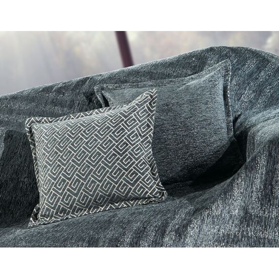 Διακοσμητική Μαξιλαροθήκη Aberon/ Victior Petrol 45x45 guy Laroche Petrol 65% Chenille / 25% Cotton -15% Polyester