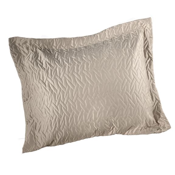 Διακοσμητική Μαξιλαροθήκη Pavilon Taupe 40x40 (Χωρίς Γέμιση) guy Laroche  100% Microsatin