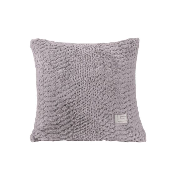 Διακοσμητική Μαξιλαροθήκη new Crusty Melanze 45x45 guy Laroche Lilac 100% Polyester art fur Ultrasoft