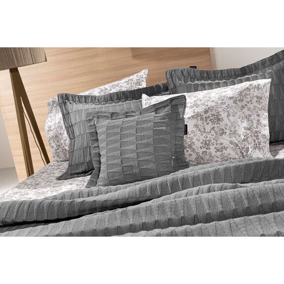 Mαξιλαράκι Φιγούρας Palmyra Anthracite 45x45 guy Laroche Anthracite 60% Cotton, 40% Polyester Jacquard