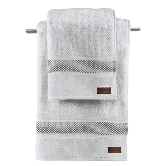 Πετσέτα Προσώπου Snow Grey 50x90 guy Laroche Grey 100% Βαμβάκι