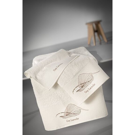 Σετ Πετσέτες Μπάνιου 3τμχ Tilly Ivory guy Laroche Ivory 100% Cotton 500 Gr/m2 ,