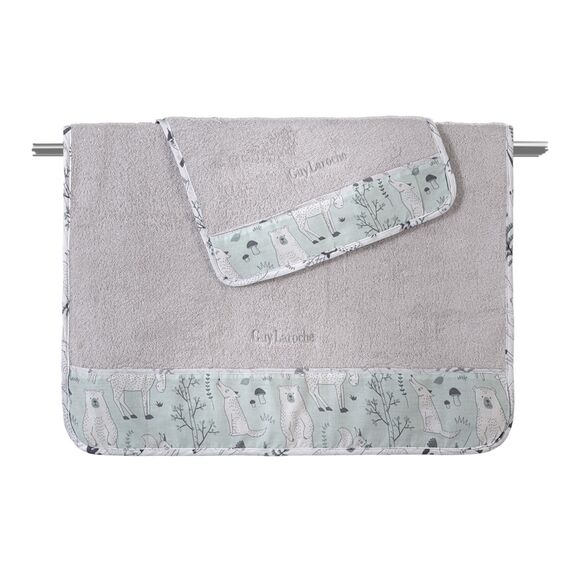 Σετ 2τμx. Βρεφικές Πετσέτες Forest Mist guy Laroche Mint 100% Cotton