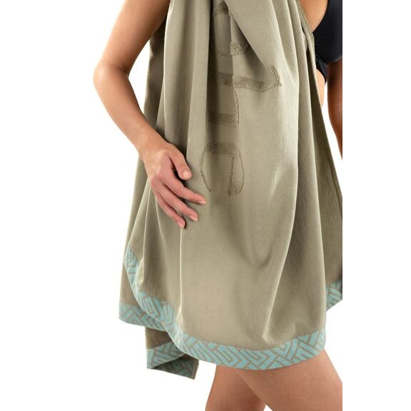 Πετσέτα Θαλάσσης Echo Khaki 90x180 guy Laroche Khaki