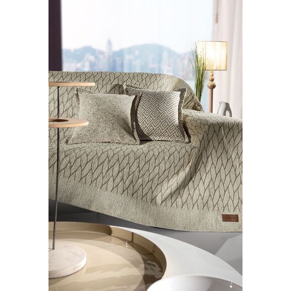 Ριχτάρι Season Tabac (Πολυθρόνας) 180x150 guy Laroche Beige 50% Cotton -50% Chenille