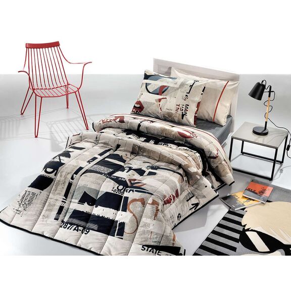 Πάπλωμα Lipstick 160x220 Suede Saint Clair Mixed 100% Microfiber