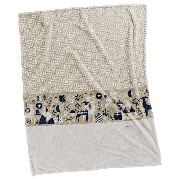 Κουβέρτα  Christmas Ultrasoft 5008 Blue 110x140 Saint Clair  100% Polyester