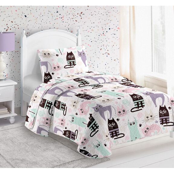 Κουβερλί Kitty 160x220 Saint Clair  100% Pol.- Microfiber