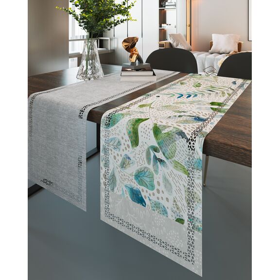 Τραβέρσα 2045 Aqua Laser cut 40x160 Saint Clair  100% Polyester