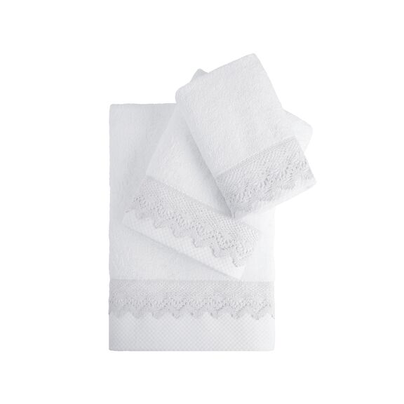 Σετ Πετσέτες (30x50 + 50x90 + 70x140) - Demur White