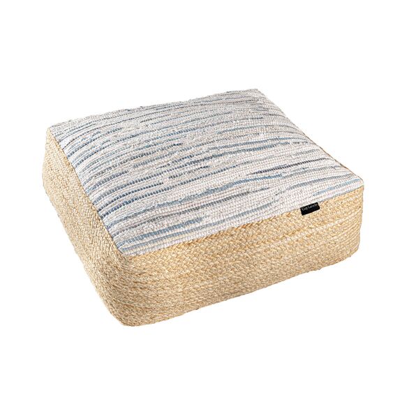 Πούφ Boho Kilim 65x65x30 guy Laroche  70% Jute - 30% Cotton