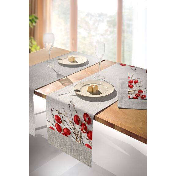 Πασχαλινή Τραβέρσα Easter 17 red 40x160 Saint Clair  100% Polyester