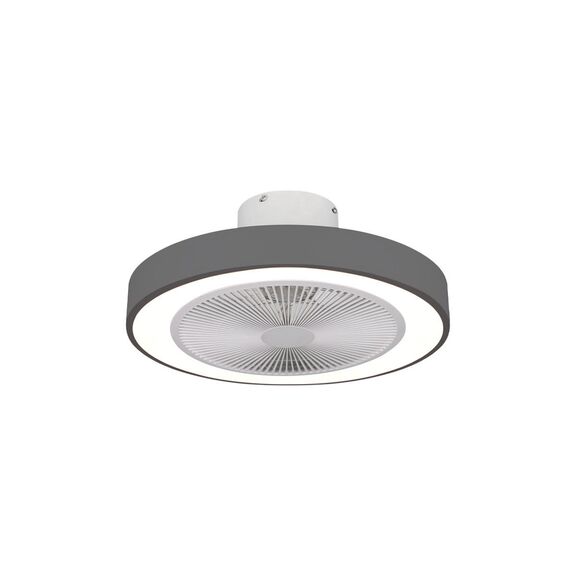 Estia Ανεμιστηρας Οροφης Halo Flow 50cm 15w με cct led Φωτισμο 45w & Τηλεχειριστηριο Γκρι