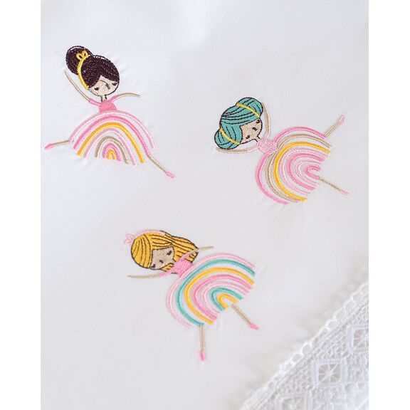 Rainbow Girls - σετ Σεντονια Βρεφικα 3 Τεμ. Kenthma