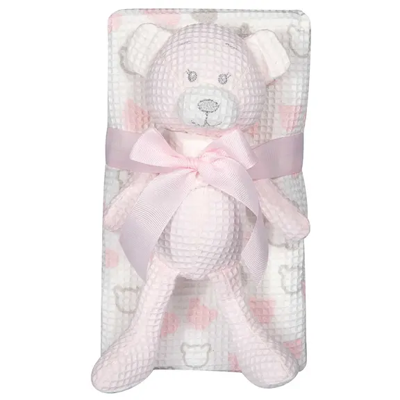 Greenwich Polo Club Κουβερτα Πικε 75x100 Βαβυ Essential 8855 Pink, White