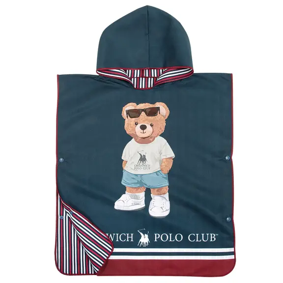 Greenwich Polo Club Junior Ποντσο Θαλασσης 50χ115 4042 Blue