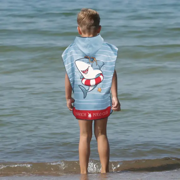 Greenwich Polo Club Junior Ποντσο Θαλασσης 50χ115 4044 Blue
