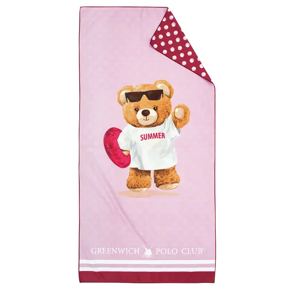 Greenwich Polo Club Junior Πετσετα Θαλασσης 70χ140 4039 Fuschia, Pink
